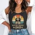 Vintage Boston Terrier Dad Dog Lovers Father's Day Tee Flowy Tank, funny gift