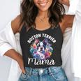 Watercolor Floral Boston Terrier Mama Dog Lover Mother's Day For Men Women Girls Kids Flowy Tank, funny gift