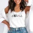 Boston Terrier Heartbeat Heart Line Flowy Tank, funny gift