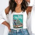 Boston Terrier Merry Christmas Tree Truck Dog X-Mas Flowy Tank, funny gift