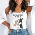 Boston Terrier Mom Dogs Mum Woman Flowy Tank, funny gift