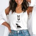 Inhale Exhale Yoga Boston Terrier Tshirt Flowy Tank, funny gift