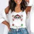 Most Likely Decorate Her Boston Terrier Dog Ugly Christmas Flowy Tank, funny gift