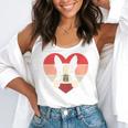 Retro Heart Boston Terrier Dog Vintage Valentine Flowy Tank, funny gift