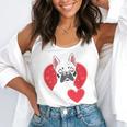 Valentine's Day Boston Terrier Flowy Tank, funny gift