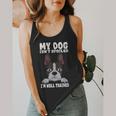 Boston Terrier American Gentleman Dog Lover I'm Well Trained Flowy Tank, funny design
