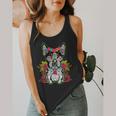 Boston Terrier Dia De Los Muertos Day Of The Dead Dog Skull For Men Women Kids Flowy Tank, funny design