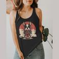 Boston Terrier Dog Japanese Style Samurai Dogs Flowy Tank, funny design