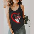 Boston Terrier Dog Mom Dad Valentine’s Day Pet Lover For Men Women Kids Flowy Tank, funny design