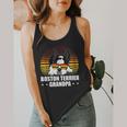 Boston Terrier Grandpa Dog Owner Boston Terrier Flowy Tank, funny design