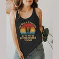 Boston Terrier Lover I'm Only Talking To My Dog Today Flowy Tank, funny design