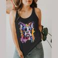 Boston Terrier Lover Pop Art Color Boston Terrier Dog For Men Women Girls Kids Flowy Tank, funny design