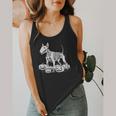 Bull Terrier Skeleton Birthday Halloween Kids Flowy Tank, funny design