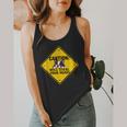 Caution Sign Boston Terrier Dog Bostie Puppy Flowy Tank, funny design