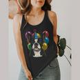 Celebration Event Birthday Party Boston Terrier Flowy Tank, funny design