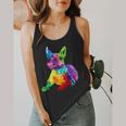 Dog Lover Boston Terrier Dog Colorful Boston Terrier Men Women Kids Flowy Tank, funny design