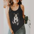 Dog Lovers Boston Terrier In Pocket Dog Face For Men Women Kids Flowy Tank, funny design