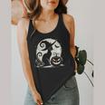 Scary Halloween Cat Costume Retro Cat Moon For Men Women Kids Flowy Tank, funny design