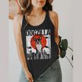 Vintage Japanese Dogzilla Boston Terrier Flowy Tank, funny design