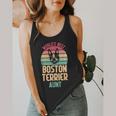 Worlds Best Boston Terrier Aunt Flowy Tank, funny design