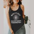 World's Best Boston Terrier Grandpa Dog Grandfather For Men Women Girls Kids Flowy Tank, funny design