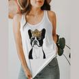 Boston Terrier Dog Wearing Crown For Men Women Girls Kids Flowy Tank, funny design