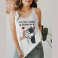 Boston Terrier Grandma Mother's Day Dog Mom Flowy Tank, funny design