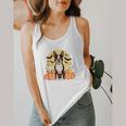 Boston Terrier Halloween Dog Lover Pumpkin Costume Flowy Tank, funny design
