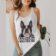 Boston Terrier Will Find And Lick You Bostie Mom Flowy Tank, funny design