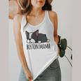 Cute Boston Terrier Boston Mama Flowy Tank, funny design