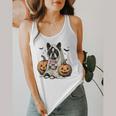 Halloween Boston Terrier Ghost Flowy Tank, funny design