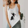 Love NOPE Boston Terrier Dog Lover Flowy Tank, funny design