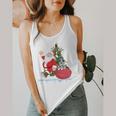 Santa Ugly Christmas Tree Lights Boston Terrier Dog Lover Flowy Tank, funny design