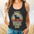 Best Dog Father Dad Vintage Boston Terrier For Men Women Flowy Tank, gift for family, gift for coworker