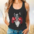 Boston Terrier Boxing Flowy Tank, gift for family, gift for coworker
