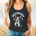 Boston Terrier Boy Cute Cartoon Dog Owner Pet Boston Terrier Flowy Tank, gift for family, gift for coworker