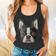 Boston Terrier Cute Puppy Face Dog Lover Pet Owner Flowy Tank, gift for family, gift for coworker
