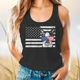 Boston Terrier Dog 4th Of July US American Flag Patriotic Flowy Tank, gift for family, gift for coworker
