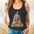 Boston Terrier Dog Christmas Tree Lights Xmas Pajama For Men Women Kids Flowy Tank, gift for family, gift for coworker