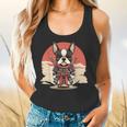 Boston Terrier Dog Japanese Style Samurai Dogs Flowy Tank, gift for family, gift for coworker