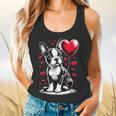 Boston Terrier Dog Valentine's Day Dog Owner Flowy Tank, gift for family, gift for coworker