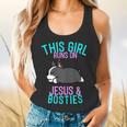 Boston Terrier This Girl Runs On Jesus And Boston Terriers Flowy Tank, gift for family, gift for coworker