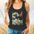 Boston Terrier Japanese Kanagawa Wave Surf Dog Flowy Tank, gift for family, gift for coworker
