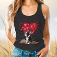 Boston Terrier Lover Heart Shape Boston Terrier Valentine Flowy Tank, gift for family, gift for coworker