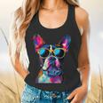Boston Terrier Lovers Pop Art Boston Terrier Flowy Tank, gift for family, gift for coworker