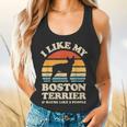 I Like My Boston Terrier And Maybe Like 3 People Dog Lover Flowy Tank, gift for family, gift for coworker