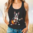 Boston Terrier Playing Guitar Boston Terrier Flowy Tank, gift for family, gift for coworker