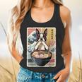 Boston Terrier Ramen Noodles Japanese Art Retro Ocean Waves Flowy Tank, gift for family, gift for coworker
