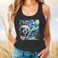 Boston Terrier Santa Starry Night Van Gogh Christmas Dog Men Women Kids Flowy Tank, gift for family, gift for coworker