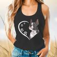 Boston Terrier Shirts For Women Girls Kids Heart Cute Flowy Tank, gift for family, gift for coworker